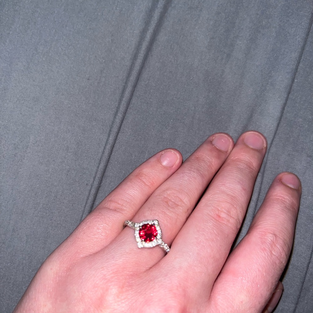 Lab created Ruby ring